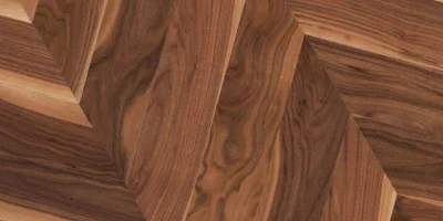 Chevron wood flooring pattern