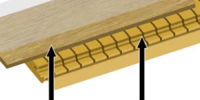 Laminate flooring sample